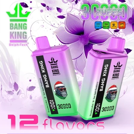Bang King 30000 30k Puffs Nouvelle cigarette électronique originale à double goût