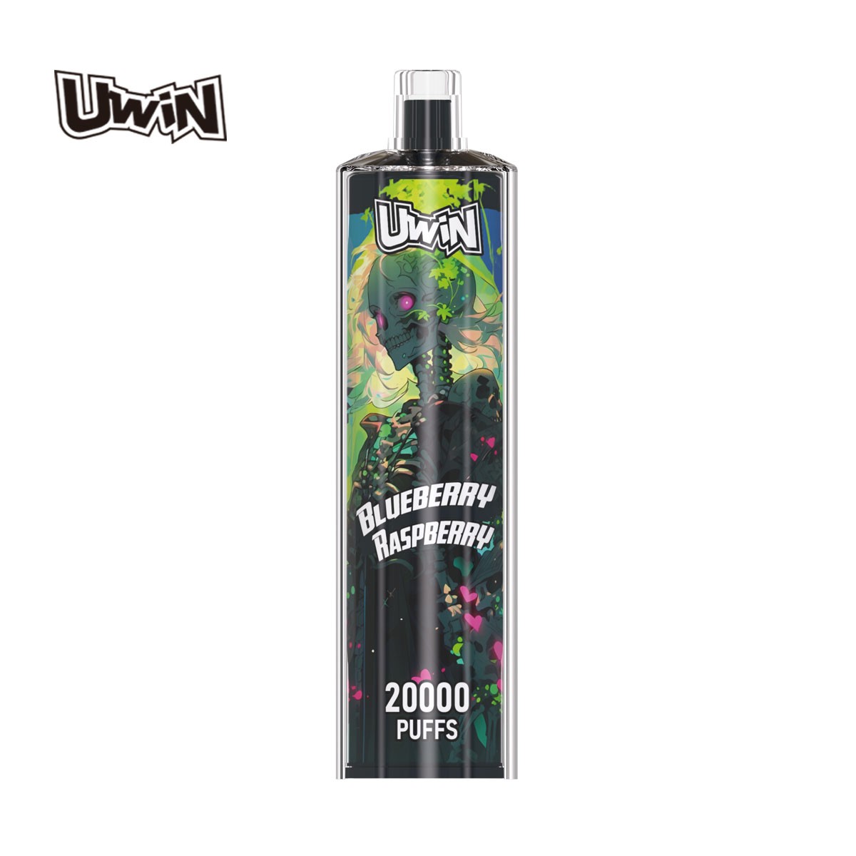 Uwin Shisha Hookah Crystal 20000 bietet 20.000 Züge, 22 ml E-Liquid-Kapazität, Mesh-Spule, Direktzug zur Lunge, wiederaufladbaren Akku, schlankes Design, 12 Geschmacksrichtungen und mehrere Nikotinoptionen.