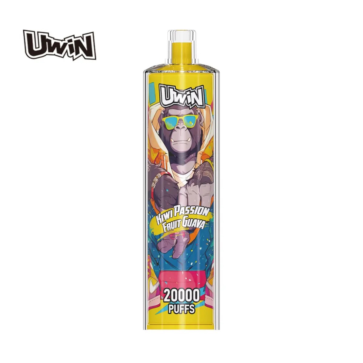 Uwin Shisha Hookah Crystal 20000 bietet 20.000 Züge, 22 ml E-Liquid-Kapazität, Mesh-Spule, Direktzug zur Lunge, wiederaufladbaren Akku, schlankes Design, 12 Geschmacksrichtungen und mehrere Nikotinoptionen.