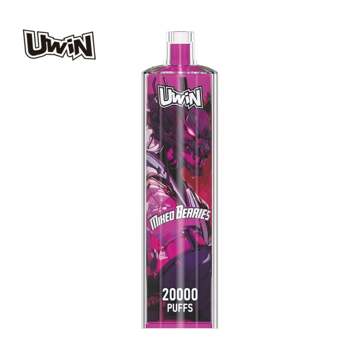 Uwin Shisha Hookah Crystal 20000 bietet 20.000 Züge, 22 ml E-Liquid-Kapazität, Mesh-Spule, Direktzug zur Lunge, wiederaufladbaren Akku, schlankes Design, 12 Geschmacksrichtungen und mehrere Nikotinoptionen.