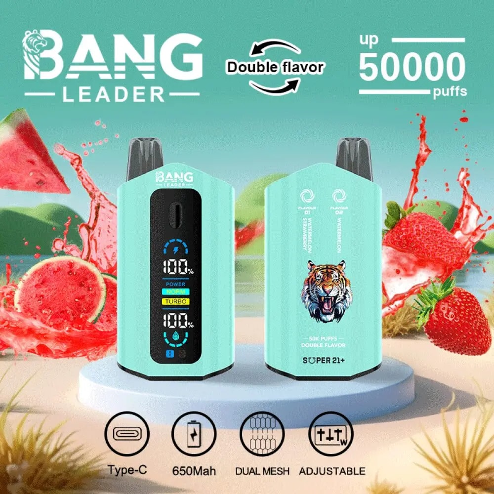 Bang Leader 50K Puffs Dual Flavors Vape Dual Mesh Original E-Cigarette – Bild 2
