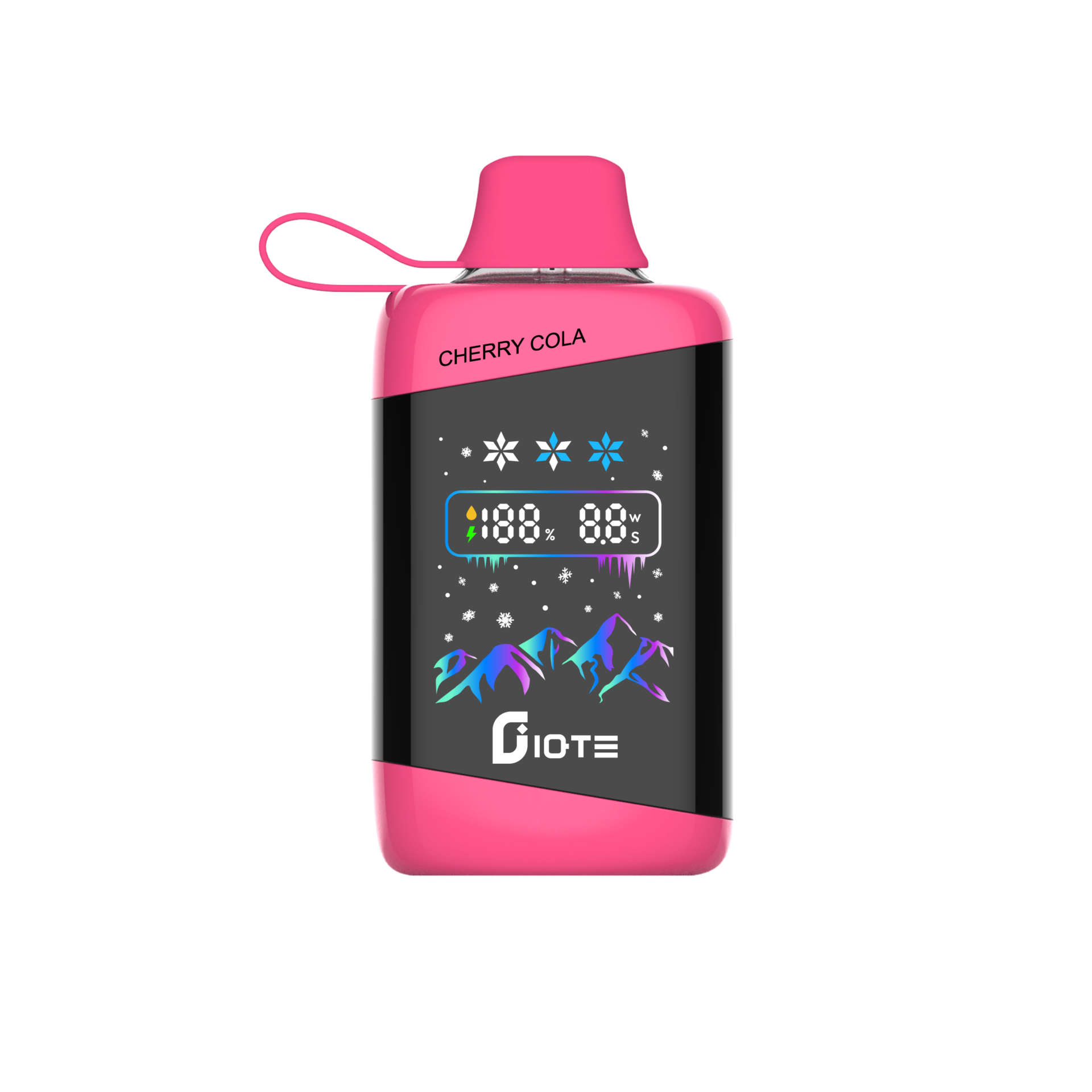 IQTE 45000 Puffs Vape har 45 000 puffar, 28mL e-vätska, 700mAh batteri, justerbar effekt (12W-24W), isstyrkekontroll, pekskärm, dubbel mesh-spole och Type-C-laddning för en premiumupplevelse.