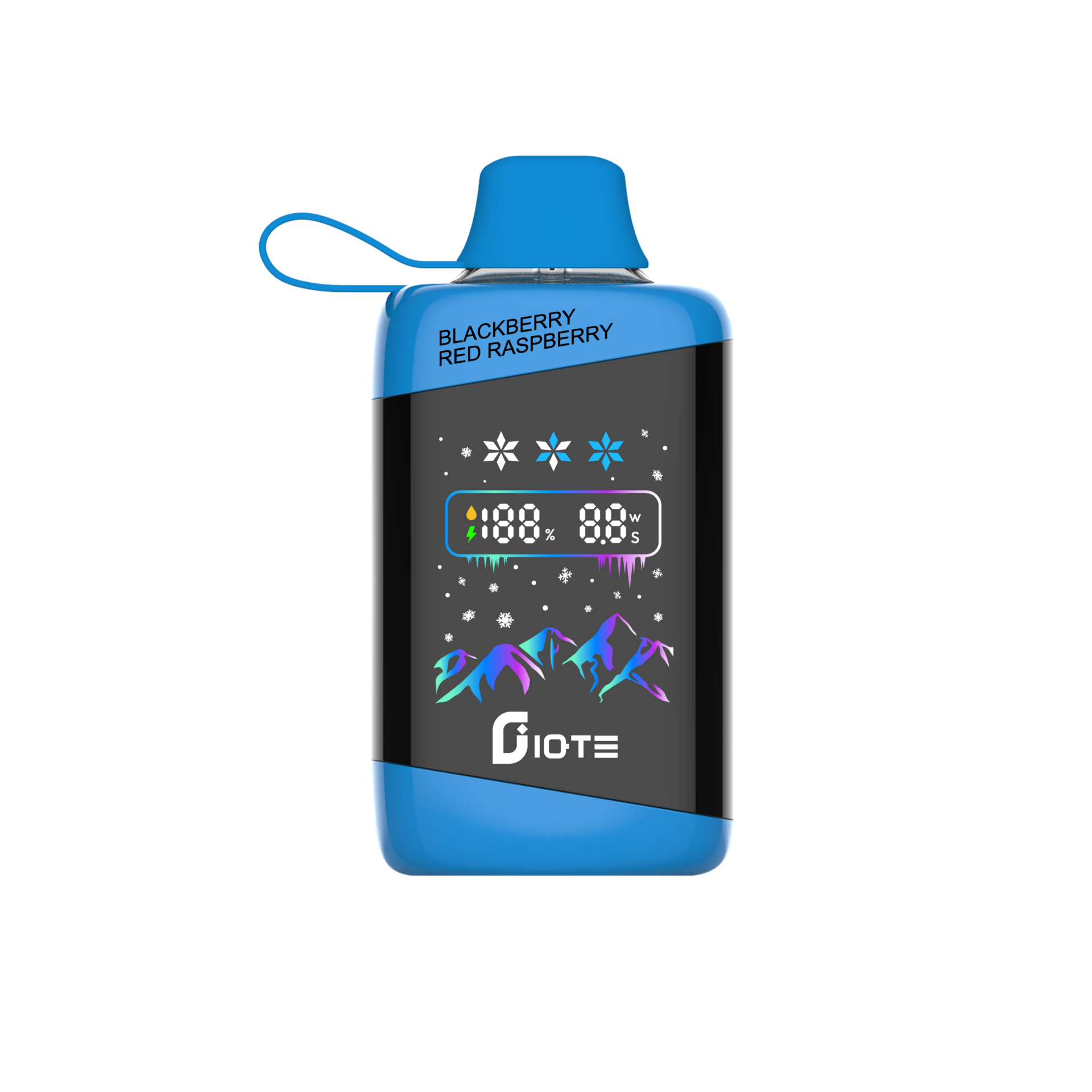 IQTE 45000 Puffs Vape har 45 000 puffar, 28mL e-vätska, 700mAh batteri, justerbar effekt (12W-24W), isstyrkekontroll, pekskärm, dubbel mesh-spole och Type-C-laddning för en premiumupplevelse.