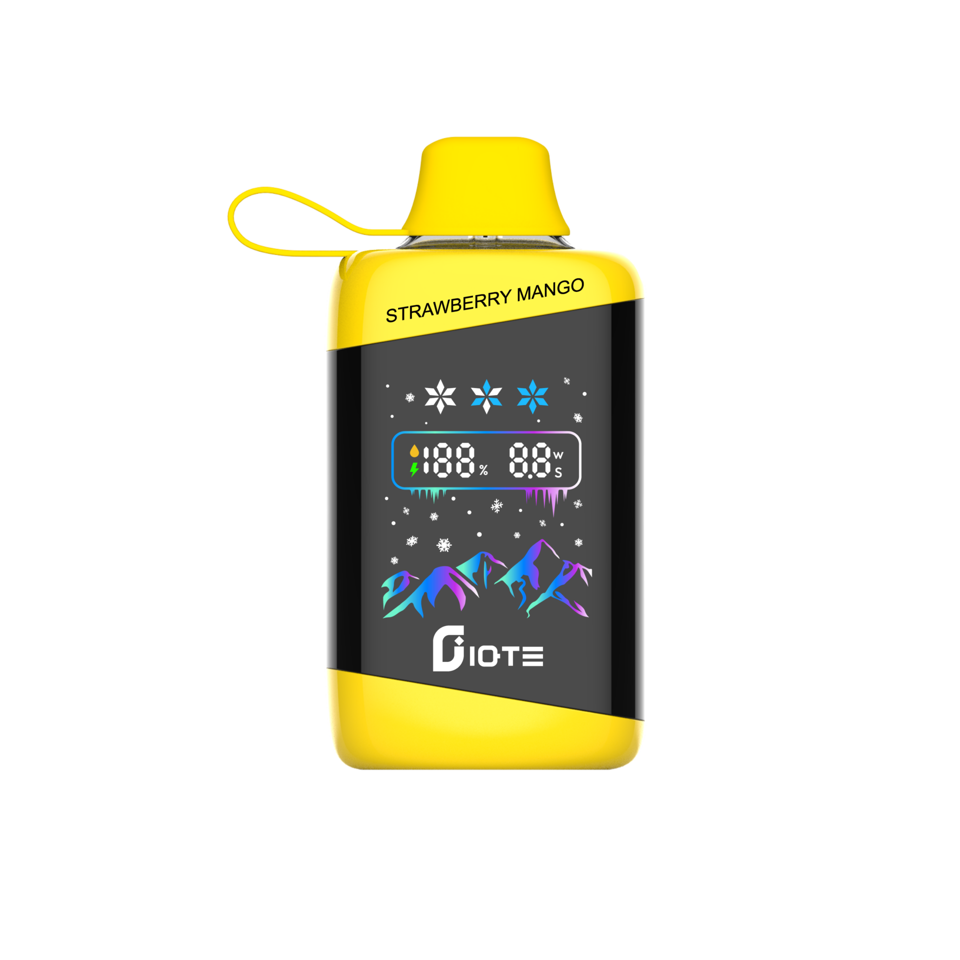 IQTE 45000 Puffs Vape har 45 000 puffar, 28mL e-vätska, 700mAh batteri, justerbar effekt (12W-24W), isstyrkekontroll, pekskärm, dubbel mesh-spole och Type-C-laddning för en premiumupplevelse.