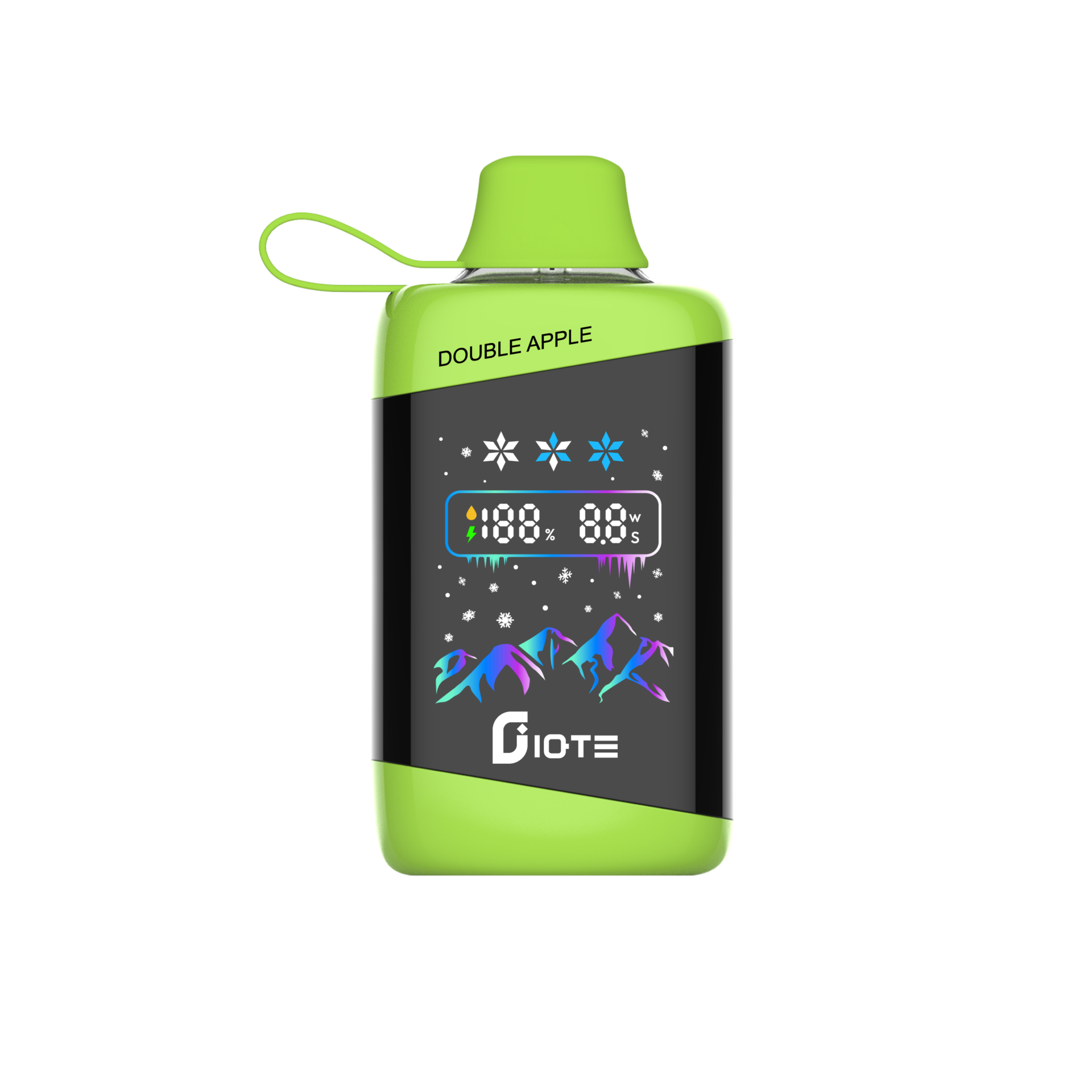 IQTE 45000 Puffs Vape har 45 000 puffar, 28mL e-vätska, 700mAh batteri, justerbar effekt (12W-24W), isstyrkekontroll, pekskärm, dubbel mesh-spole och Type-C-laddning för en premiumupplevelse.