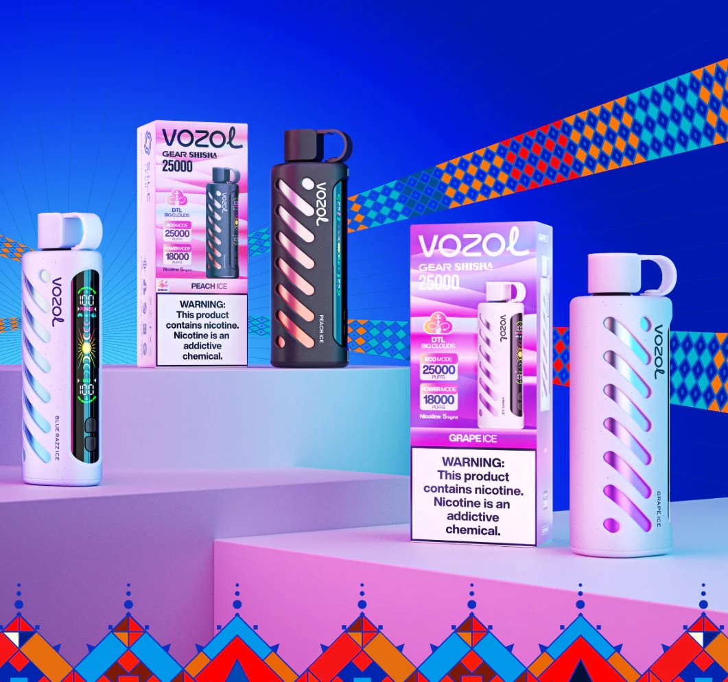 Der Vozol Gear Shisha 25K Puffs Vape bietet zwei Leistungsmodi, 25 ml E-Liquid, 5% Nikotin und 25.000 Züge. Zu den Features gehören ein Smart Chip, zwei Mesh-Coils, ein 2,1-Zoll-Bildschirm, Audio-Feedback und 21 Aromen für ein erstklassiges Dampferlebnis.