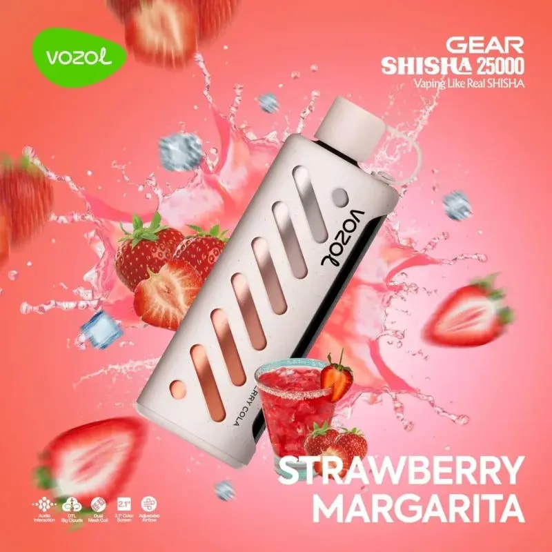 Der Vozol Gear Shisha 25K Puffs Vape bietet zwei Leistungsmodi, 25 ml E-Liquid, 5% Nikotin und 25.000 Züge. Zu den Features gehören ein Smart Chip, zwei Mesh-Coils, ein 2,1-Zoll-Bildschirm, Audio-Feedback und 21 Aromen für ein erstklassiges Dampferlebnis.