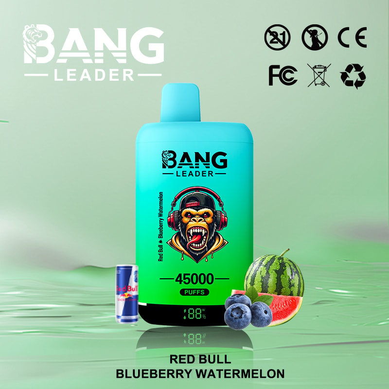 Bang Leader 45Kは、デュアルフレーバーシステム、デュアルメッシュコイル、650mAh充電式バッテリー、LEDディスプレイ、12のフレーバーオプションを備えた最大45,000パフを提供しています。