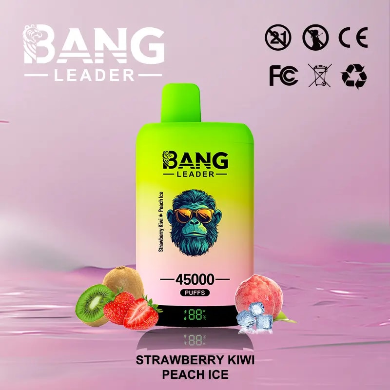 Bang Leader 45Kは、デュアルフレーバーシステム、デュアルメッシュコイル、650mAh充電式バッテリー、LEDディスプレイ、12のフレーバーオプションを備えた最大45,000パフを提供しています。