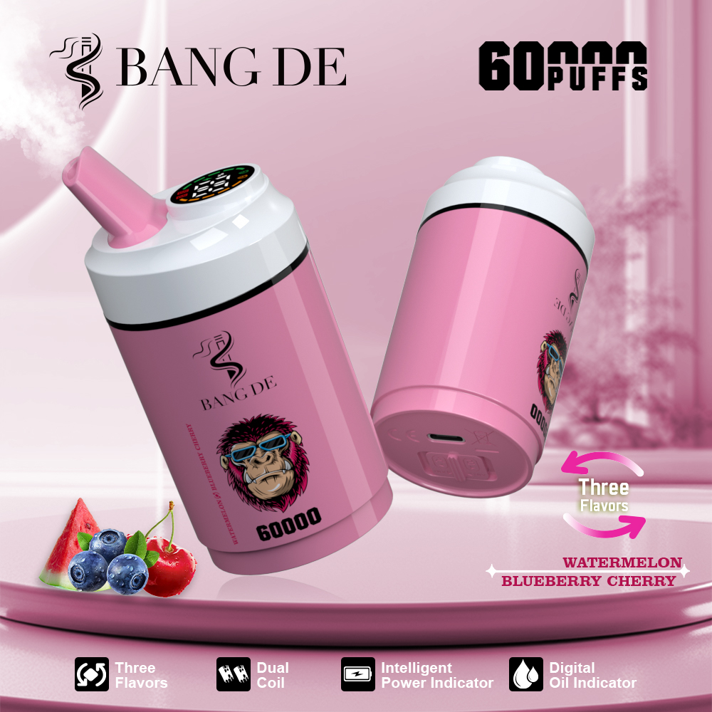 BANG DE 60000 60K Puffs Vape 3 in 1 Flavors Original E-Cigarette - 画像 (2)