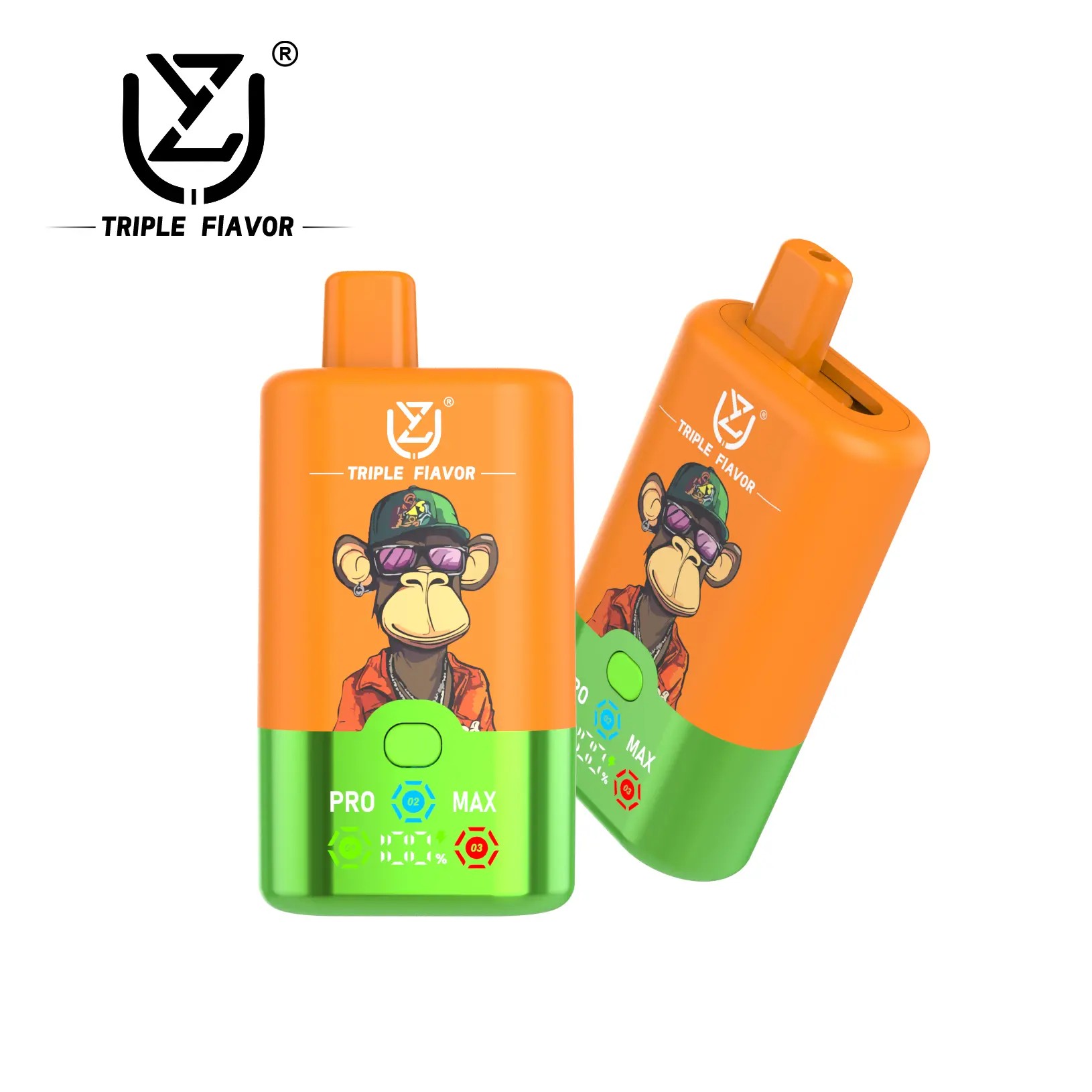 Der UZY Triple Flavor 60000 Puffs Vape bietet 3-in-1-Aromen, 54 ml E-Liquid, eine Dreifach-Mesh-Spule, einen 850-mAh-Akku, ein intelligentes LED-Display und 0%/2%/3%/5% Nikotin und sorgt für ein anpassbares und lang anhaltendes Dampferlebnis.