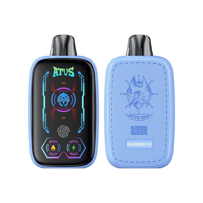 El ATVS 40000 Puffs Vape cuenta con flujo de aire ajustable, bobinas de malla doble y una pantalla táctil inteligente, que ofrece hasta 40,000 bocanadas, 35 ml de e-líquido y nicotina 2%/5% para una experiencia de vapeo rica y personalizable.