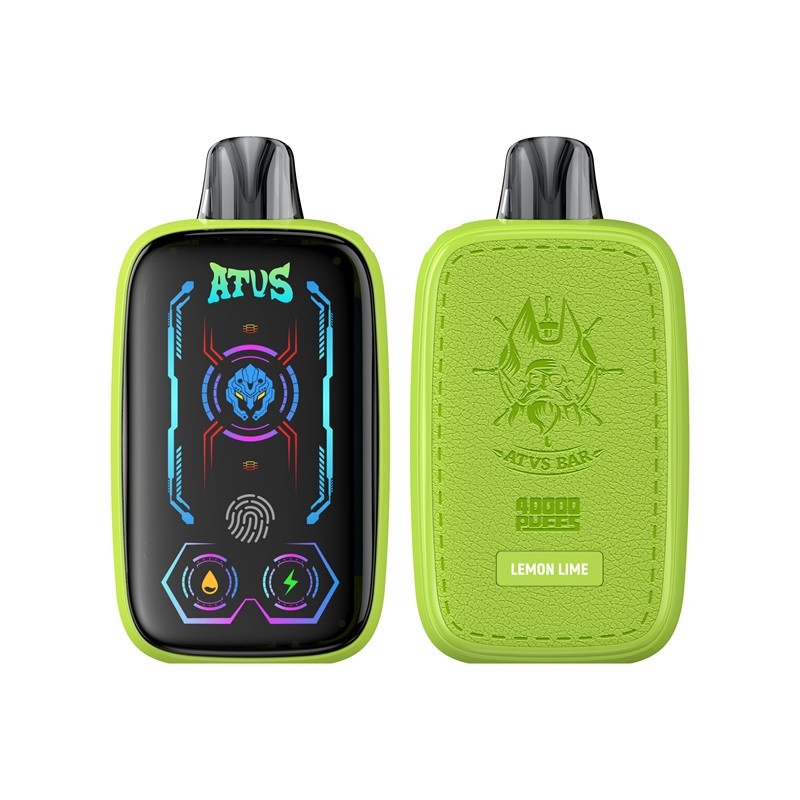 El ATVS 40000 Puffs Vape cuenta con flujo de aire ajustable, bobinas de malla doble y una pantalla táctil inteligente, que ofrece hasta 40,000 bocanadas, 35 ml de e-líquido y nicotina 2%/5% para una experiencia de vapeo rica y personalizable.