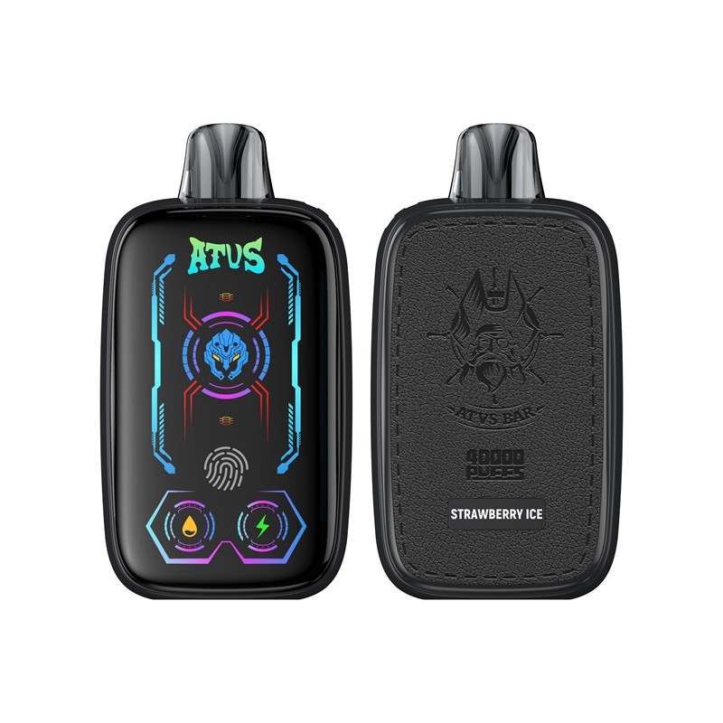 El ATVS 40000 Puffs Vape cuenta con flujo de aire ajustable, bobinas de malla doble y una pantalla táctil inteligente, que ofrece hasta 40,000 bocanadas, 35 ml de e-líquido y nicotina 2%/5% para una experiencia de vapeo rica y personalizable.
