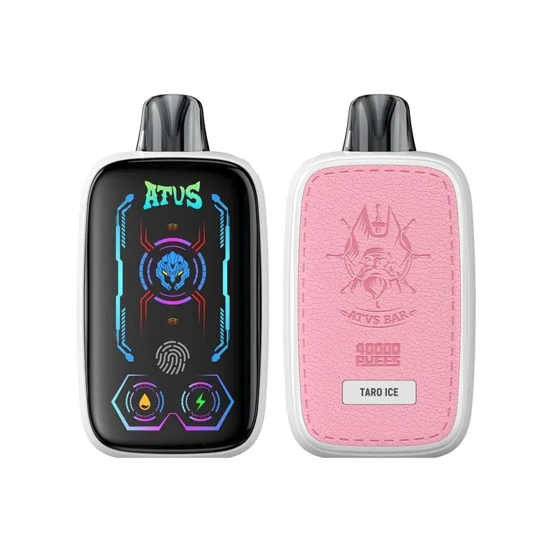 El ATVS 40000 Puffs Vape cuenta con flujo de aire ajustable, bobinas de malla doble y una pantalla táctil inteligente, que ofrece hasta 40,000 bocanadas, 35 ml de e-líquido y nicotina 2%/5% para una experiencia de vapeo rica y personalizable.