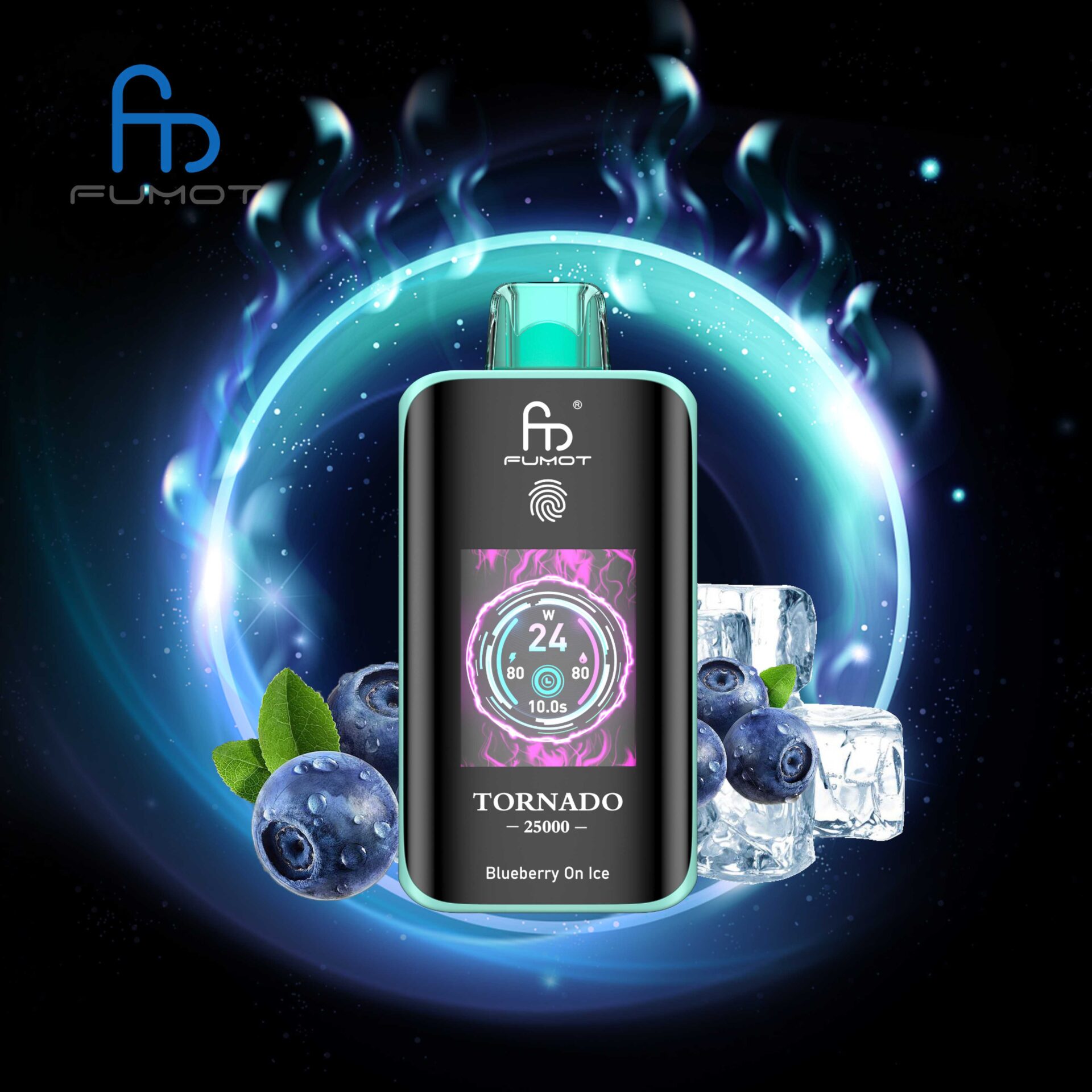 El RandM Fumot Tornado 25K ofrece 25.000 bocanadas, bobina de malla dual, batería de 700 mAh, pantalla táctil y carga rápida tipo C, con 26 sabores y potencia ajustable, brindando un vapeo suave, duradero y personalizable.