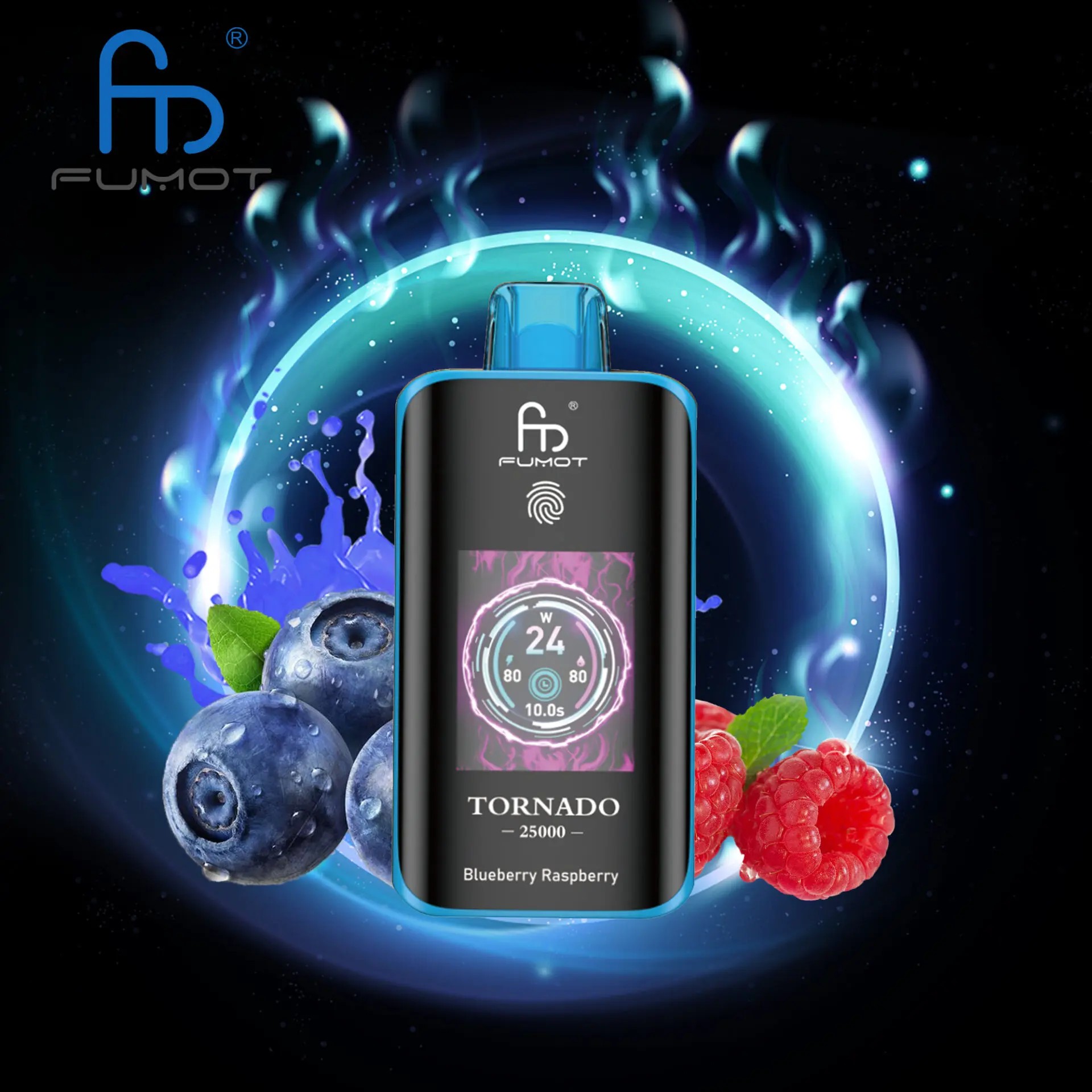El RandM Fumot Tornado 25K ofrece 25.000 bocanadas, bobina de malla dual, batería de 700 mAh, pantalla táctil y carga rápida tipo C, con 26 sabores y potencia ajustable, brindando un vapeo suave, duradero y personalizable.