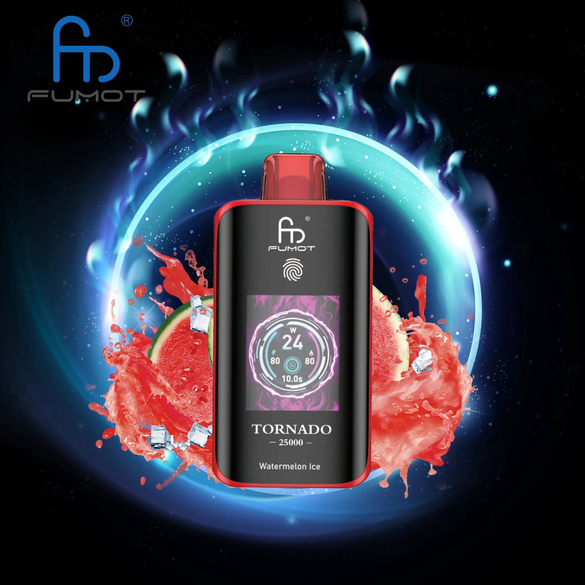 El RandM Fumot Tornado 25K ofrece 25.000 bocanadas, bobina de malla dual, batería de 700 mAh, pantalla táctil y carga rápida tipo C, con 26 sabores y potencia ajustable, brindando un vapeo suave, duradero y personalizable.