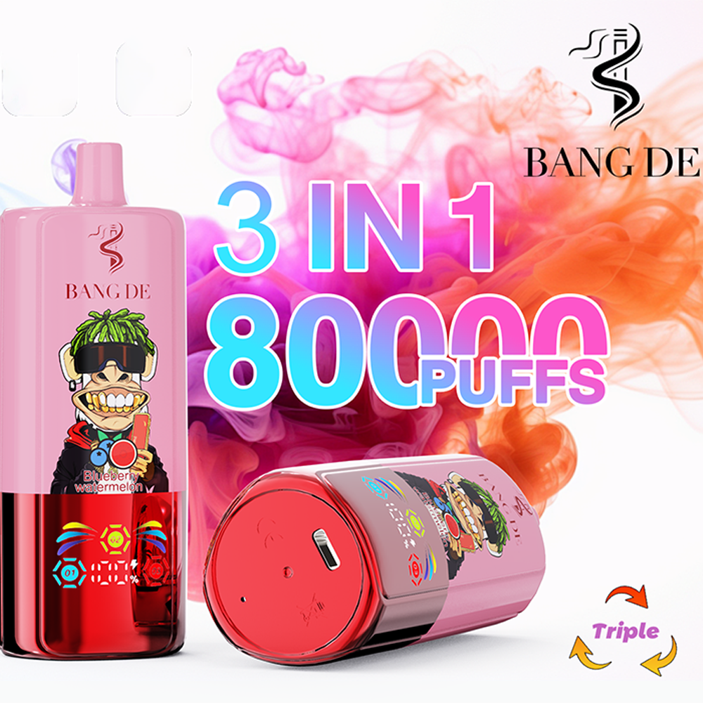 Bang DE 80K | 3-in-1 Flavors, 80,000 Puffs, Type-C Fast Charging - Image 6