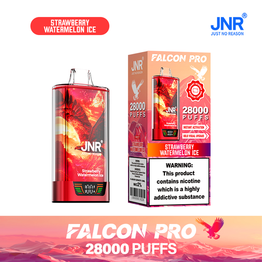 JNR FALCON PRO 28000: Long-Lasting Vaping with 28,000 Puffs, Dual Mesh Coil, and Smart Screen - Image 7