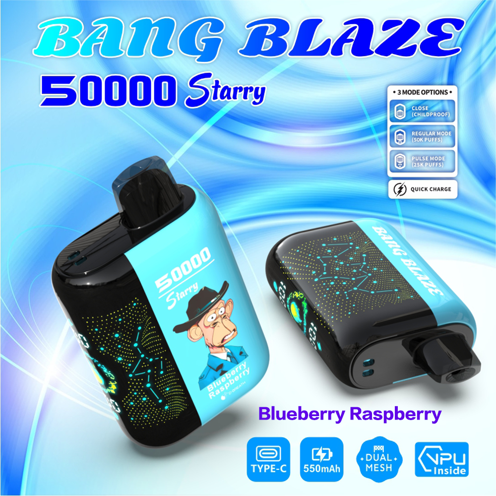 Bang Starry 50000 | 50K Puffs · 0–5% Nic · Dual Mesh · Type-C · 12 Flavors · 3 Modes - Image 3