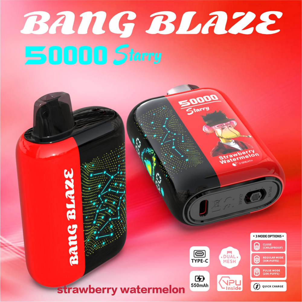 Bang Starry 50000 | 50K Puffs · 0–5% Nic · Dual Mesh · Type-C · 12 Flavors · 3 Modes - Image 9