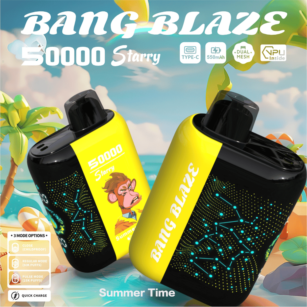Bang Starry 50000 | 50K Puffs · 0–5% Nic · Dual Mesh · Type-C · 12 Flavors · 3 Modes - Image 12