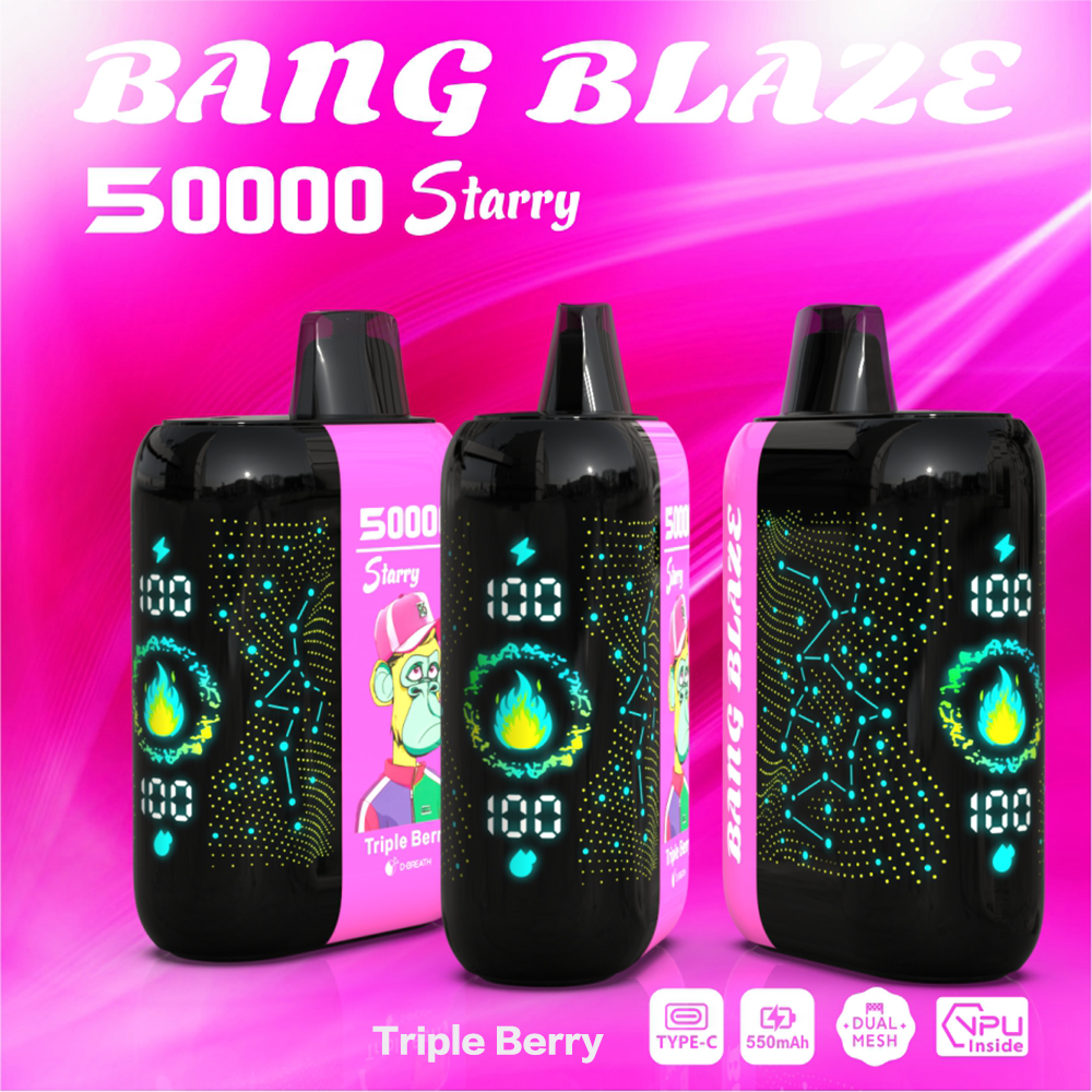 Bang Starry 50000 | 50K Puffs · 0–5% Nic · Dual Mesh · Type-C · 12 Flavors · 3 Modes - Image 11