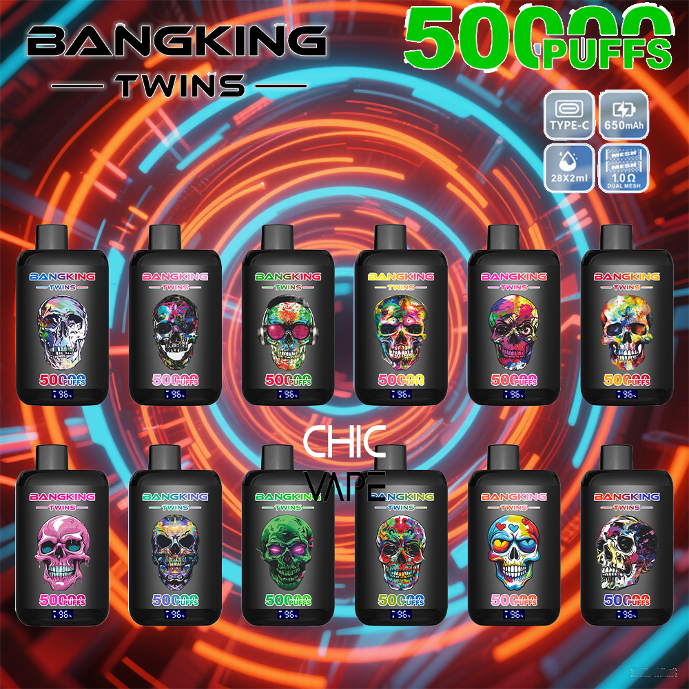 BANGKING TWINS 50K – 50,000 Puffs, Dual Flavors & Fast Charging