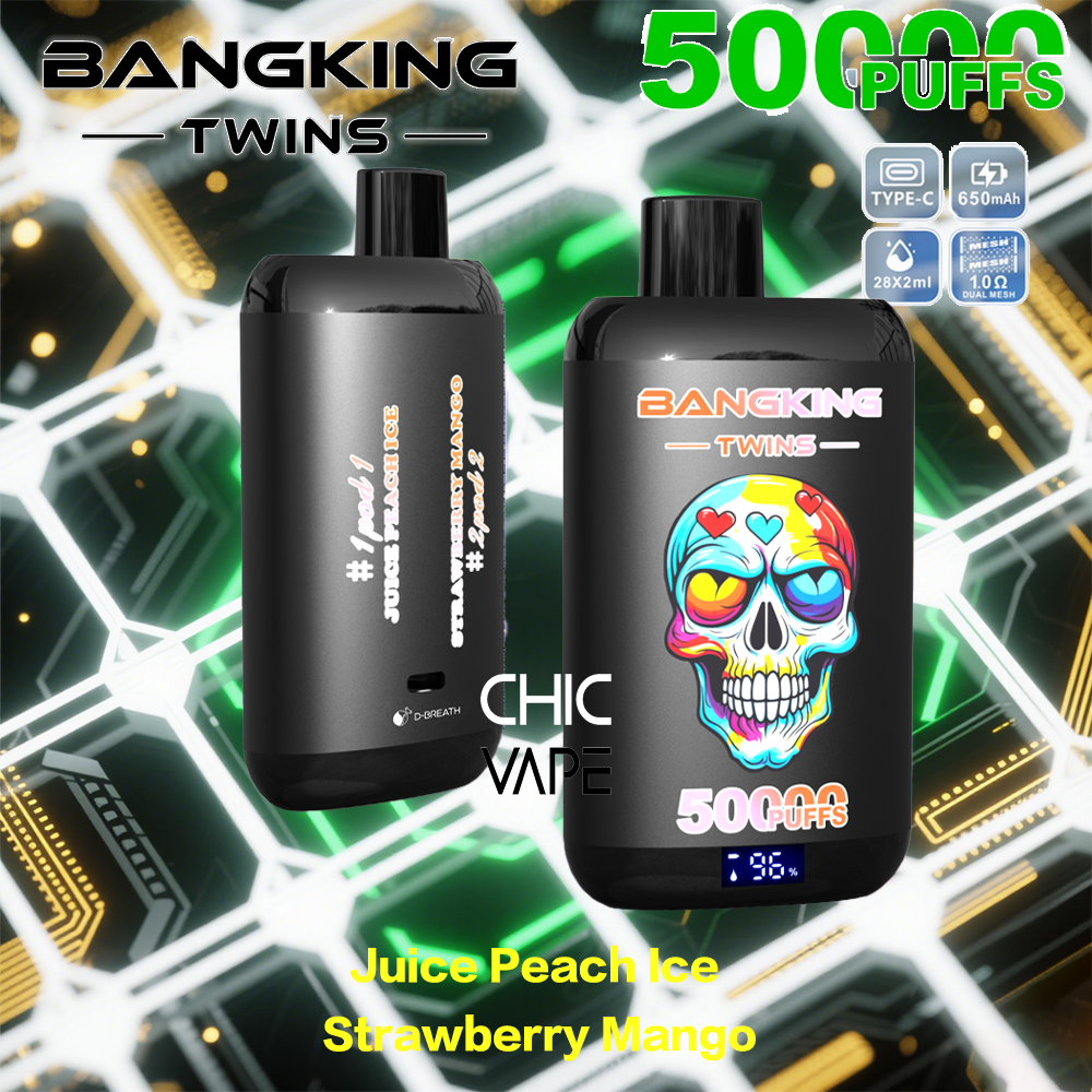 BANGKING TWINS 50K – 50,000 Puffs, Dual Flavors & Fast Charging - Image 9