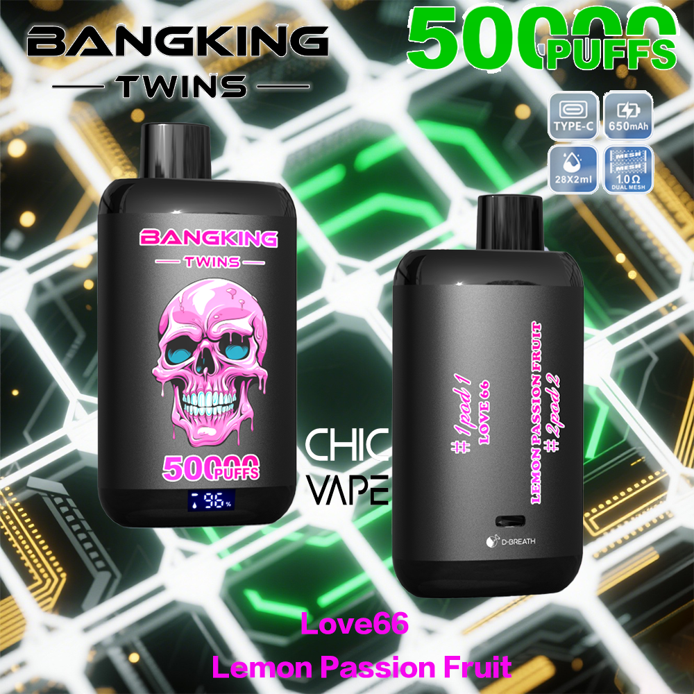 BANGKING TWINS 50K – 50,000 Puffs, Dual Flavors & Fast Charging - Image 8