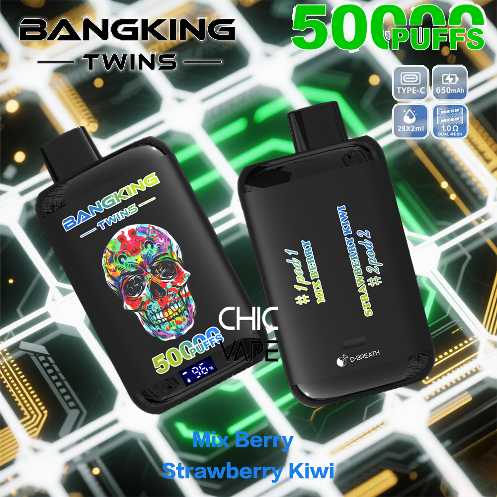 BANGKING TWINS 50K – 50,000 Puffs, Dual Flavors & Fast Charging - Image 7