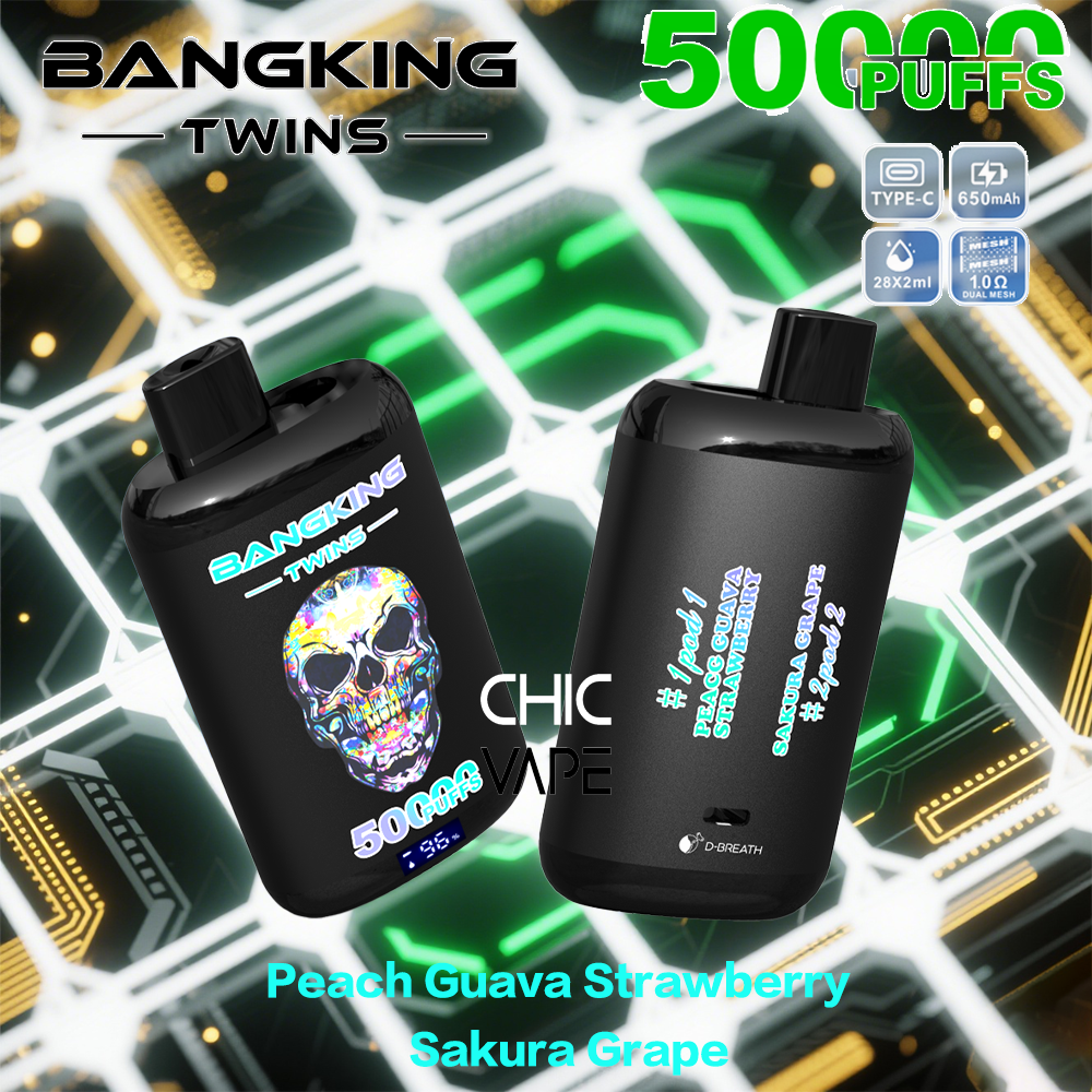 BANGKING TWINS 50K – 50,000 Puffs, Dual Flavors & Fast Charging - Image 6
