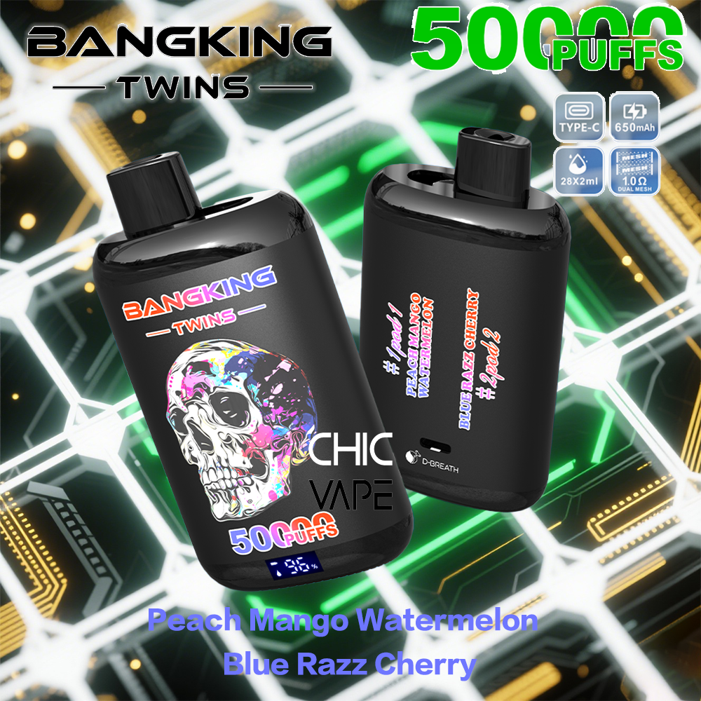 BANGKING TWINS 50K – 50,000 Puffs, Dual Flavors & Fast Charging - Image 5