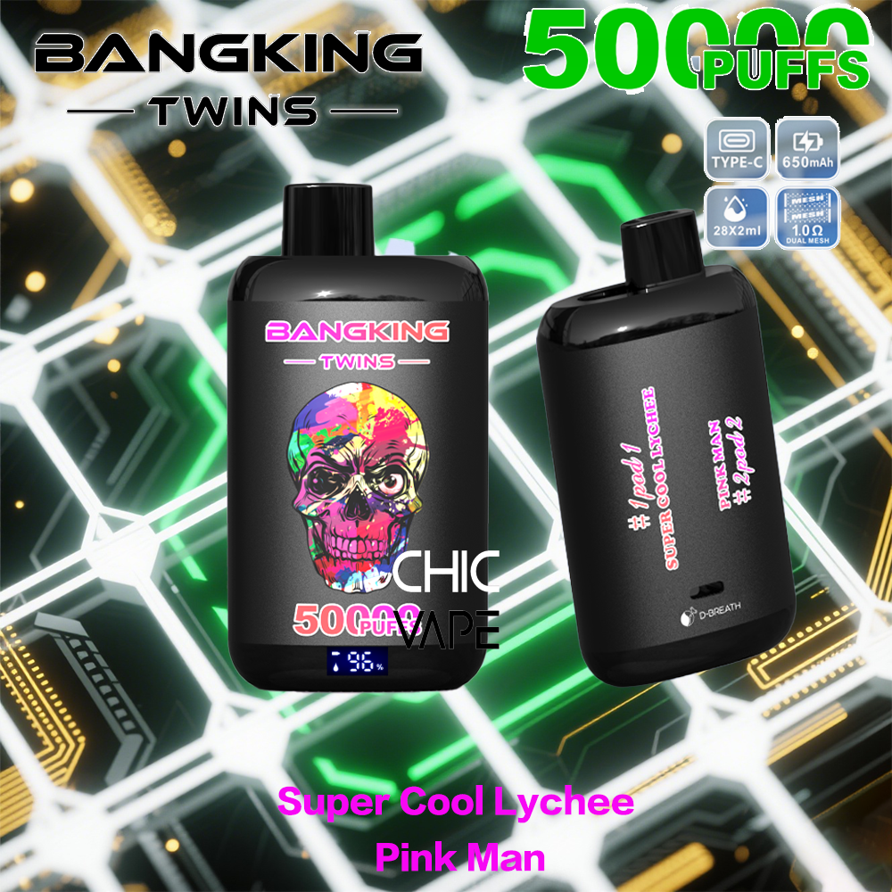 BANGKING TWINS 50K – 50,000 Puffs, Dual Flavors & Fast Charging - Image 3
