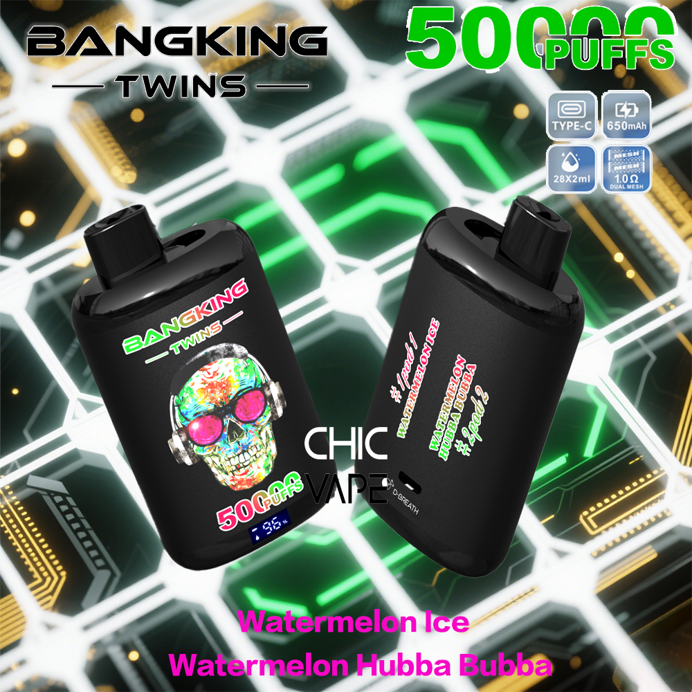 BANGKING TWINS 50K – 50,000 Puffs, Dual Flavors & Fast Charging - Image 2