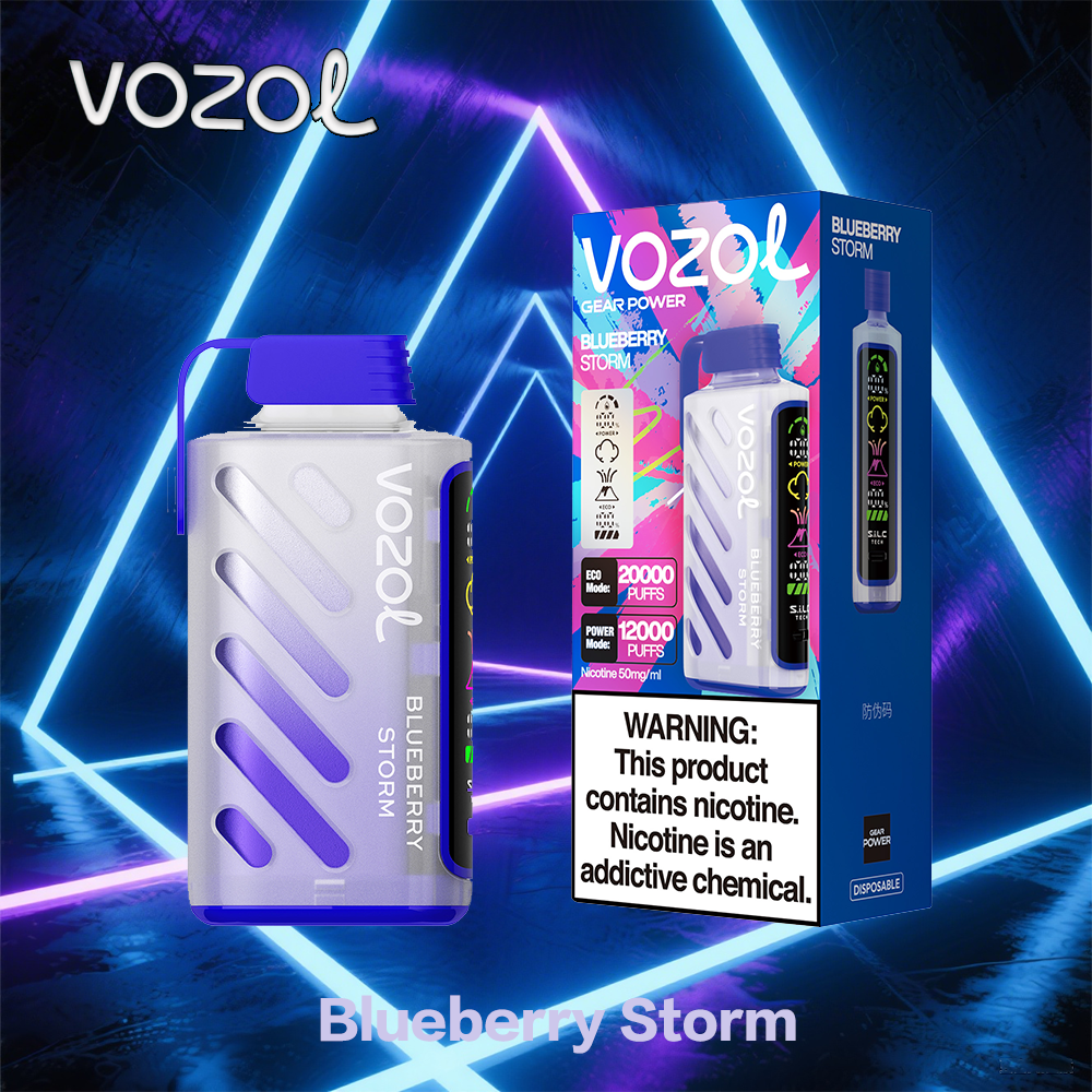 Vozol Gear Power 20K | Dual Puff Modes, Full Screen Display, Dual Mesh Coil, Type-C Charging (EU) - Imagen 14