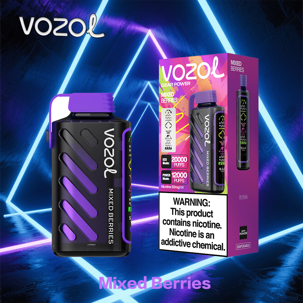 Vozol Gear Power 20K | Dual Puff Modes, Full Screen Display, Dual Mesh Coil, Type-C Charging (EU) - Imagen 8