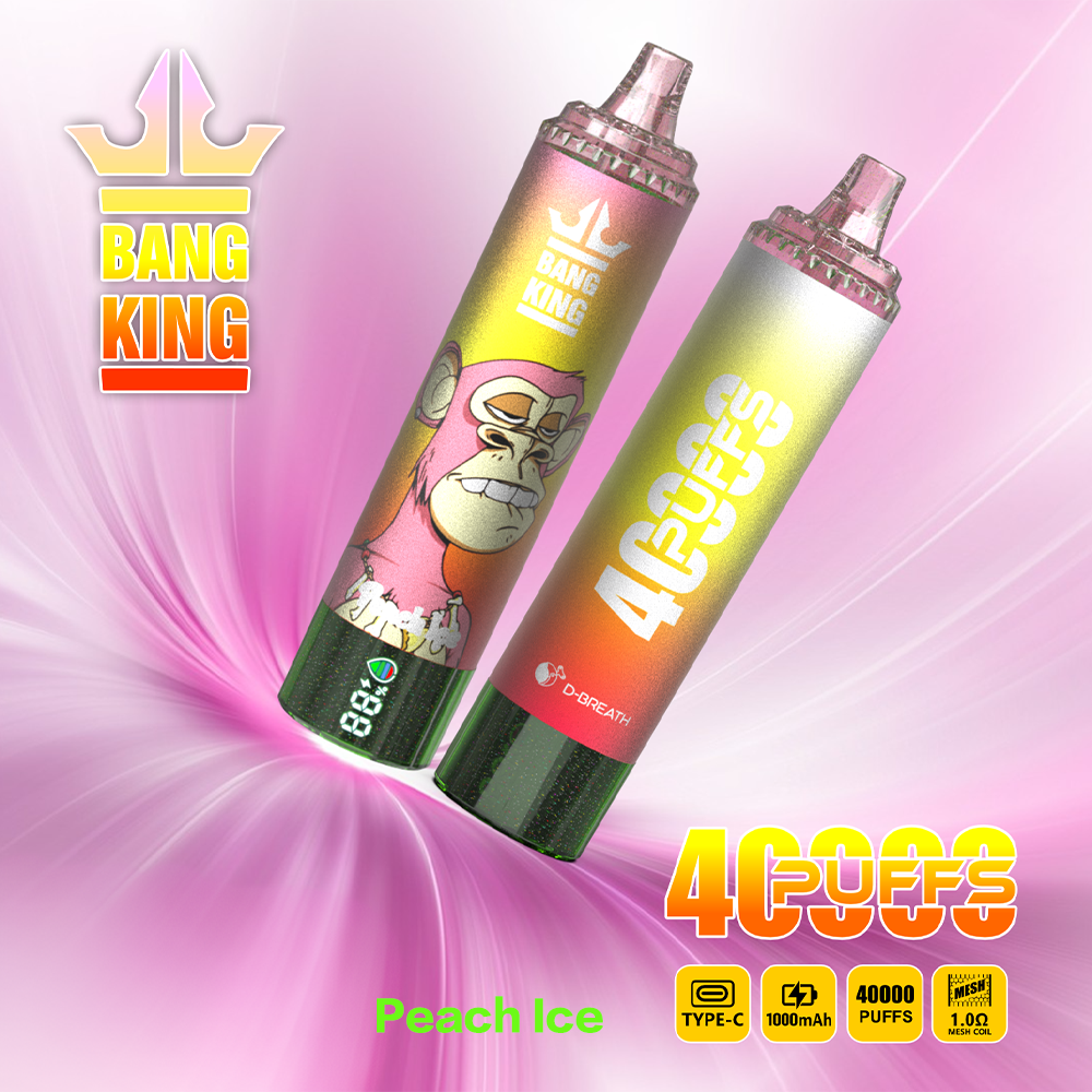 Bang King 40K Disposable Vape – 40,000 Puffs, Mesh Coil, 1000mAh Type-C & Power Display - Image 5