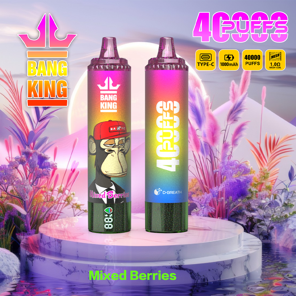 Bang King 40K Disposable Vape – 40,000 Puffs, Mesh Coil, 1000mAh Type-C & Power Display - Image 4
