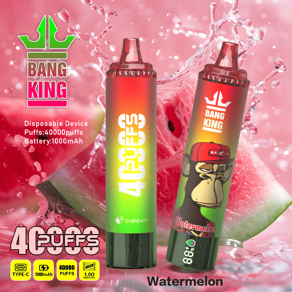Bang King 40K Disposable Vape – 40,000 Puffs, Mesh Coil, 1000mAh Type-C & Power Display - Image 2