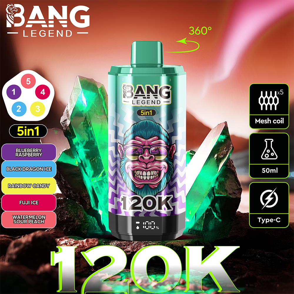 Bang Legend 120K 5in1— 120000Puffs & 5-in-1 Flavors & Disposable Vape – Image 11