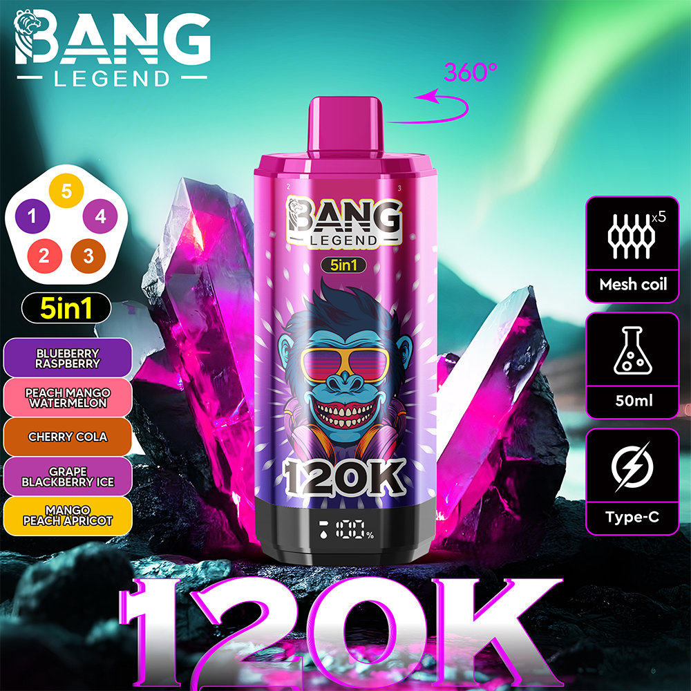 Bang Legend 120K 5in1— 120000Puffs & 5-in-1 Flavors & Disposable Vape – Image 10