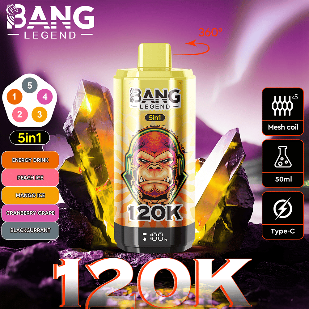 Bang Legend 120K 5in1— 120000Puffs & 5-in-1 Flavors & Disposable Vape – Image 8