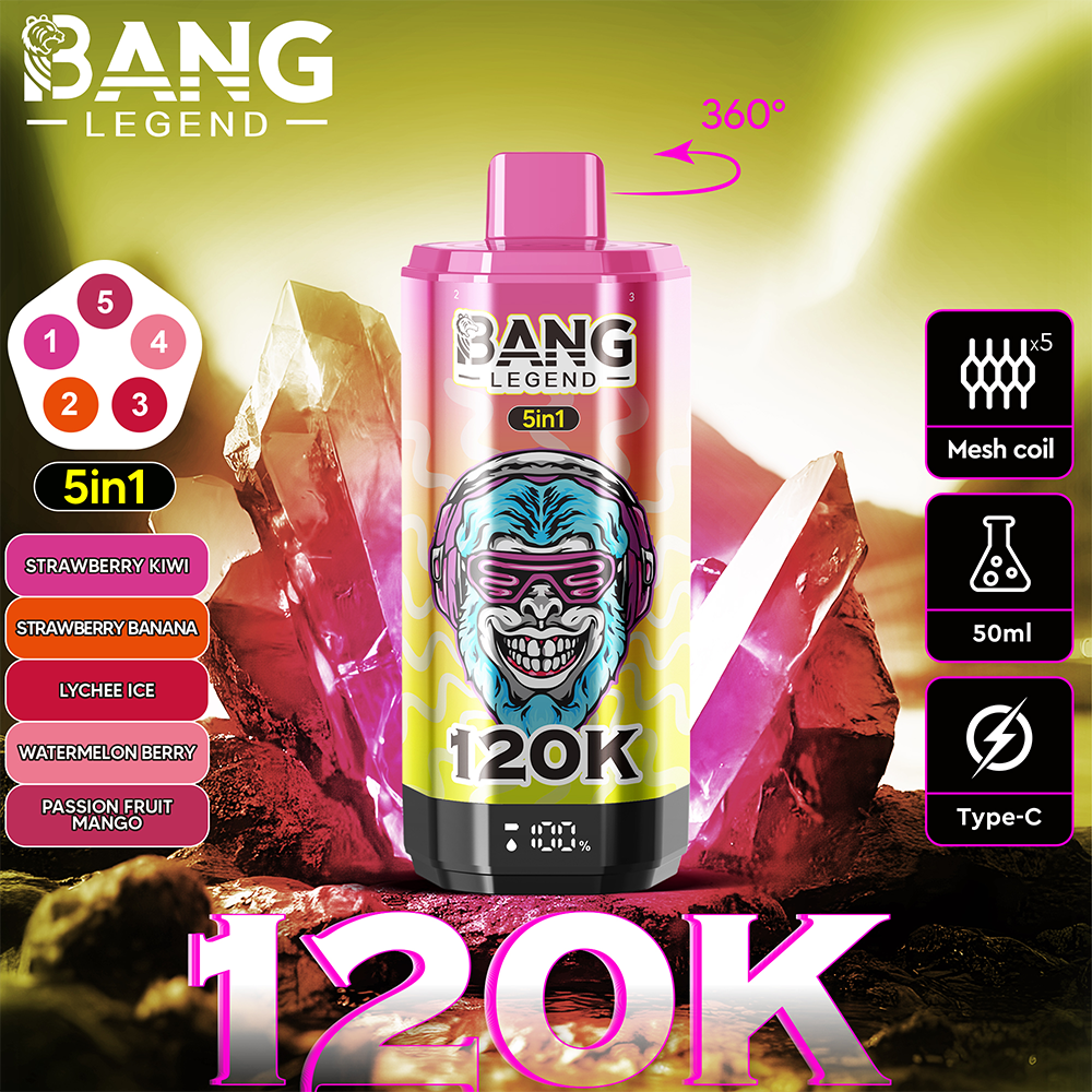 Bang Legend 120K 5in1— 120000Puffs & 5-in-1 Flavors & Disposable Vape – Image 7
