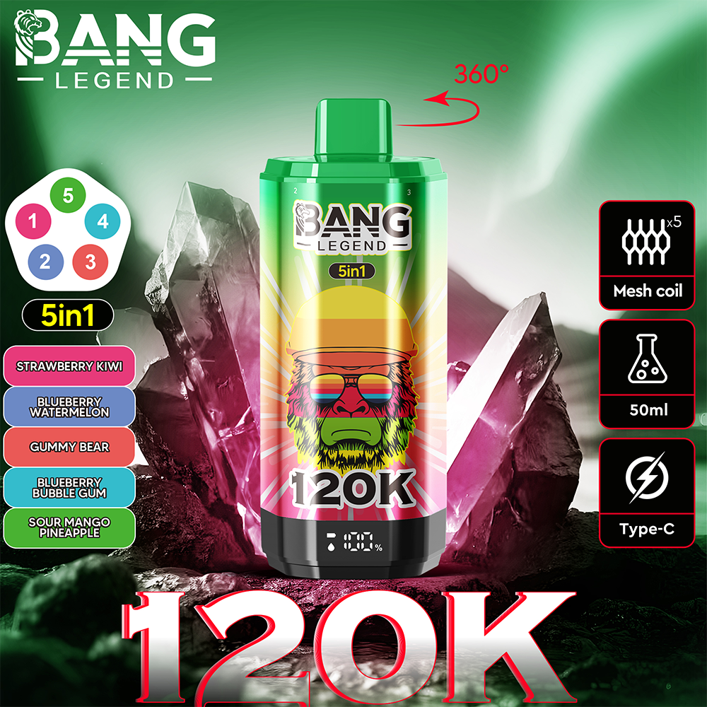 Bang Legend 120K 5in1— 120000Puffs & 5-in-1 Flavors & Disposable Vape – Image 6