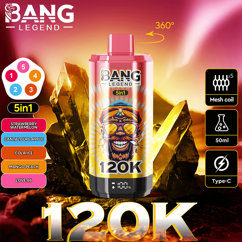 Bang Legend 120K 5in1— 120000Puffs & 5-in-1 Flavors & Disposable Vape – Image 5