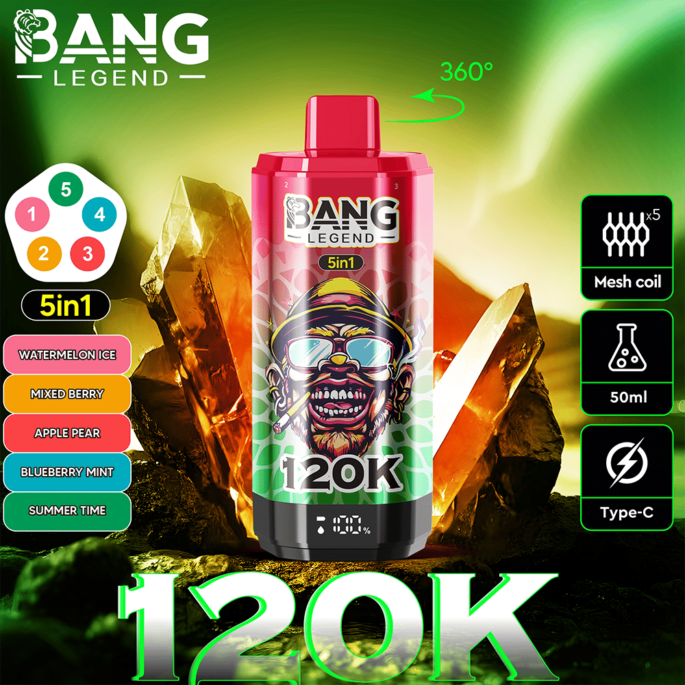 Bang Legend 120K 5in1— 120000Puffs & 5-in-1 Flavors & Disposable Vape – Image 3