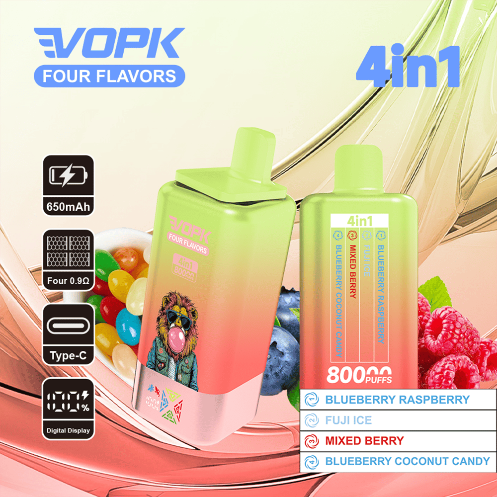 VOPK Four Flavors 80K | 4-in-1 switchable flavor,80K Puffs,Disposable Vapes - Image 10