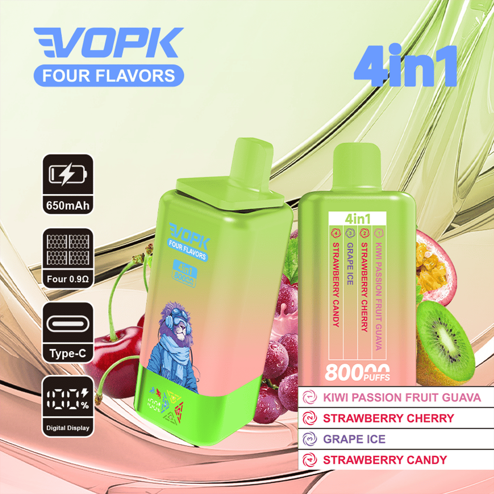 VOPK Four Flavors 80K | 4-in-1 switchable flavor,80K Puffs,Disposable Vapes - Image 9